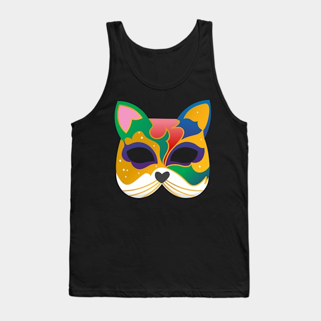 mask cat Tank Top by GAGO5